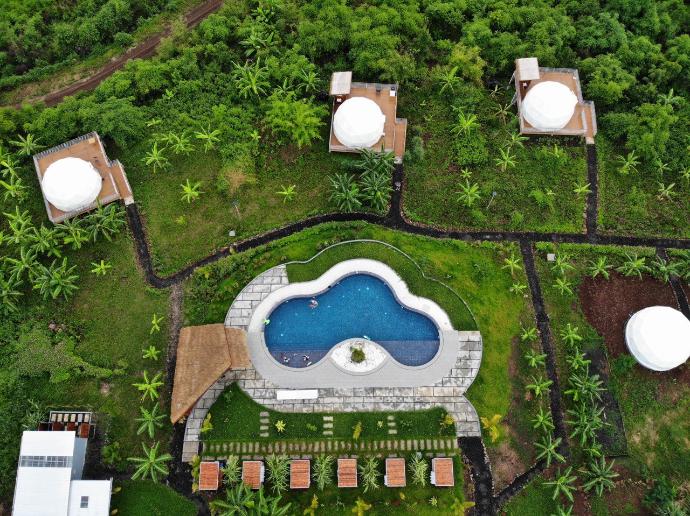 bird view of breath resort